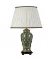 Lampe de table Sashi Vert avec or et brun 68 Cm