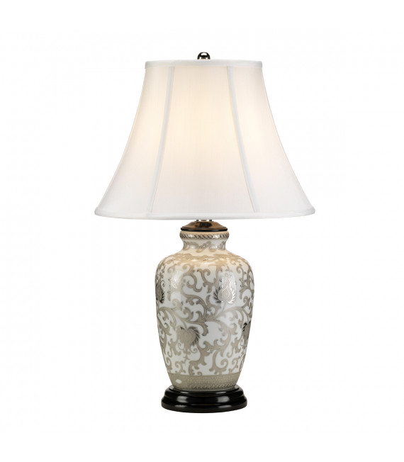 Lampe de table Silverthistle Blanc / argent