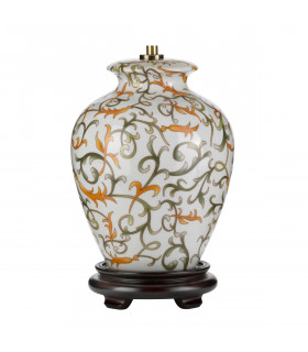 Lampe de table Soling Crème avec orange et vert 28