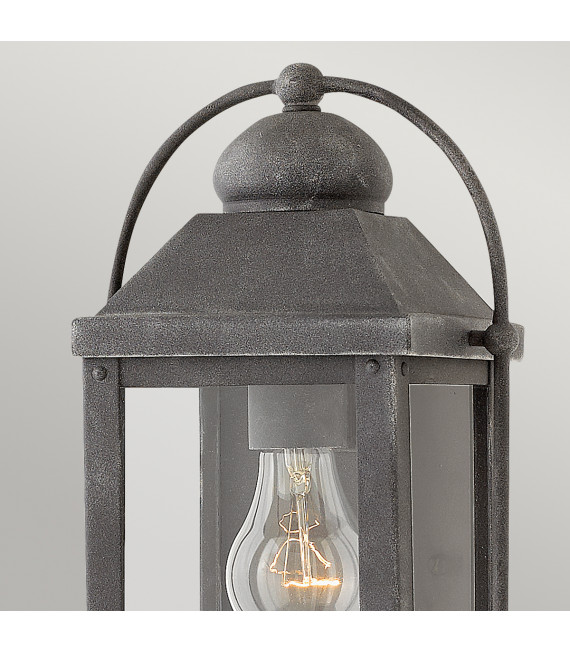 Lanterne murale Anchorage Zinc vieilli