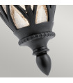 Lanterne murale de jardin Admirals Cove Noir texturé 37,7 Cm