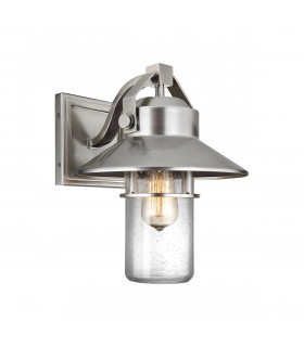 Lanterne murale de jardin Boynton Acier brossé peint 32