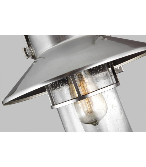 Lanterne murale de jardin Boynton Acier brossé peint 32,8 Cm