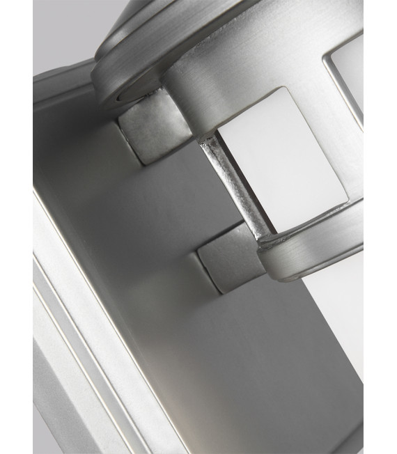 Lanterne murale de jardin Newport Acier brossé peint 22,9 Cm