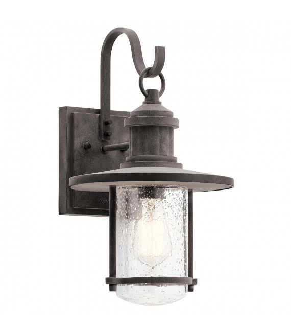 Lanterne murale de jardin Riverwood Zinc altéré 42