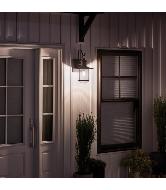 Lanterne murale de jardin Riverwood Zinc altéré 42,9 Cm