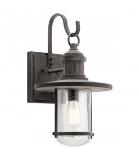 Lanterne murale de jardin Riverwood Zinc altéré 49