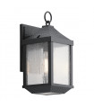 Lanterne murale de jardin Springfield Noir en détresse 34
