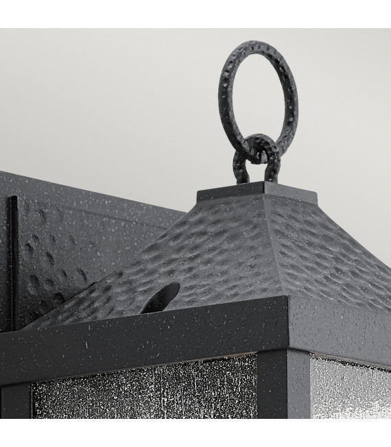 Lanterne murale de jardin Springfield Noir en détresse 34,3 Cm