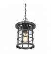 Lanterne suspendue de jardin Crusade Terre noir 32,5 Cm