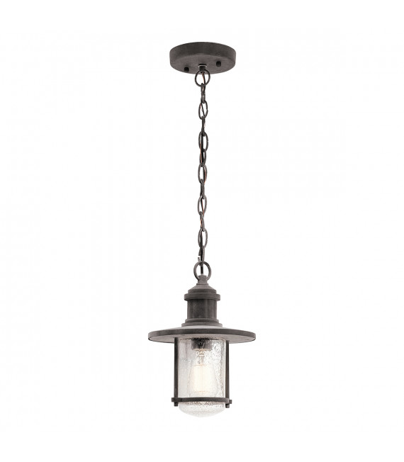Lanterne suspendue de jardin Riverwood Zinc altéré 30