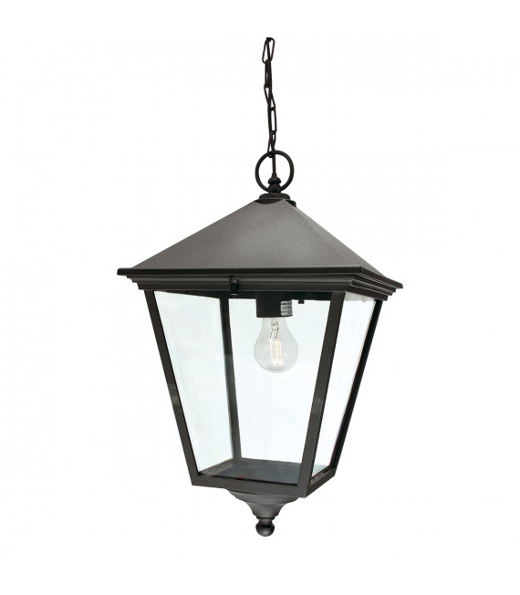 Lanterne suspendue de jardin Turin Grande Noir 55 Cm