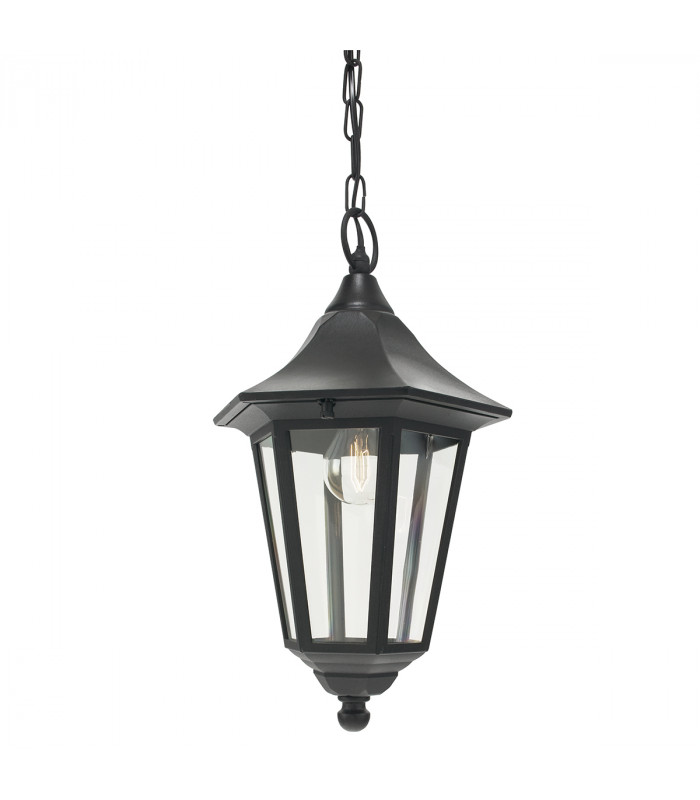 Lanterne suspendue de jardin Valencia Noir 33 Cm