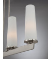 Chandelier Linear Chelsea Loft Nickel brossé 52,1 Cm