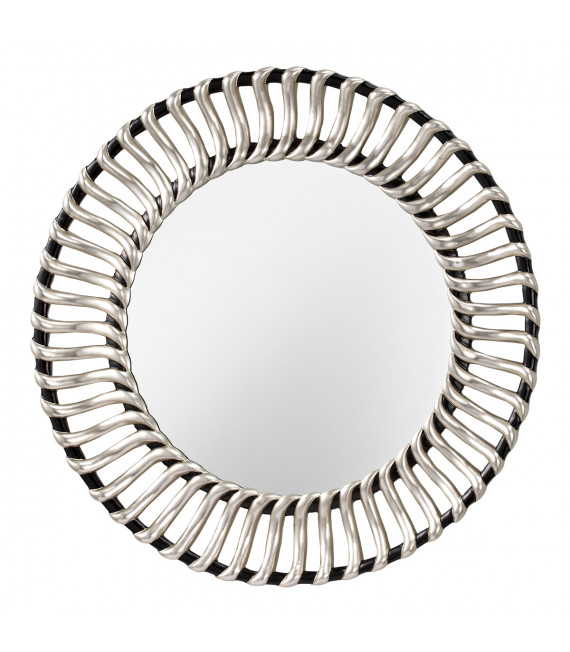 Miroir Cosmo Noir argent 106