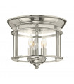 Plafonnier Gentry Nickel poli 24