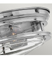 Plafonnier Hadrian Chrome avec verre clair 30,5 Cm