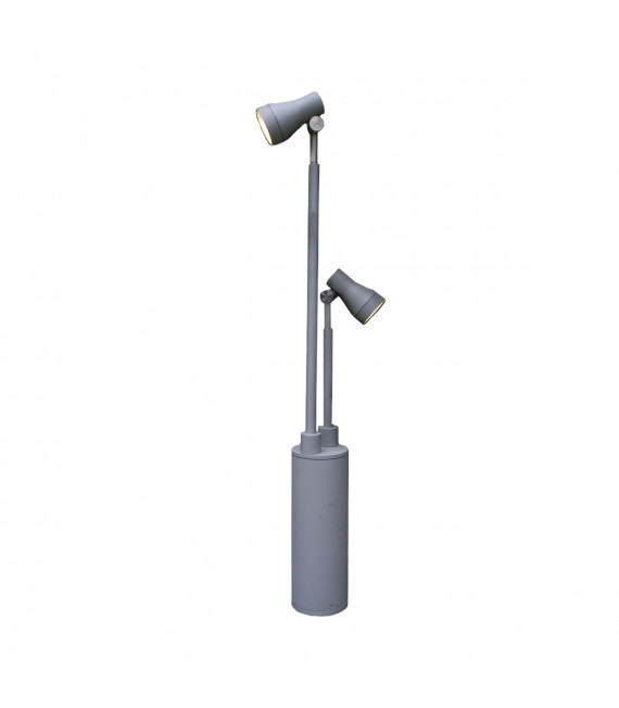 Spot de jardin Beta Argent mat 100 Cm