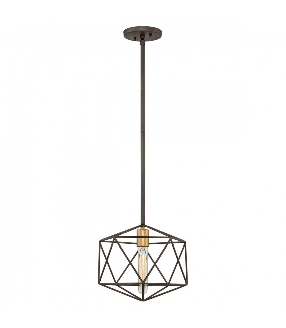 Suspension Astrid Bronze mat métallique 25