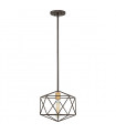 Suspension Astrid Bronze mat métallique 25