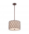 Suspension Brown Lattice cuivre 25