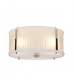 Suspension Corona Nickel peint en satin blanc / poli 19,3 Cm