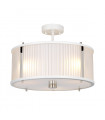 Suspension Corona Nickel peint en satin blanc / poli 19,3 Cm