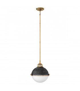 Suspension Fletcher Zinc vieilli avec laiton héritage 33