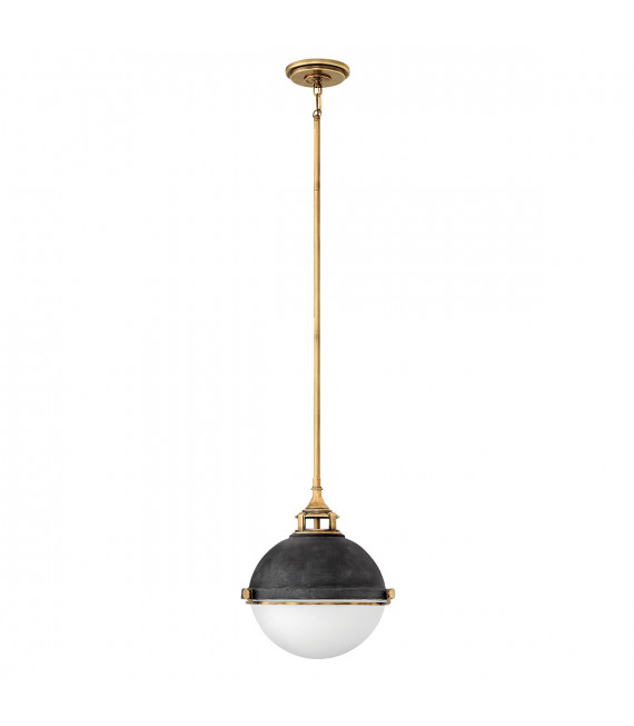Suspension Fletcher Zinc vieilli avec laiton héritage 33