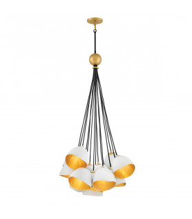 Suspension Nula Coquille blanc / luxe or