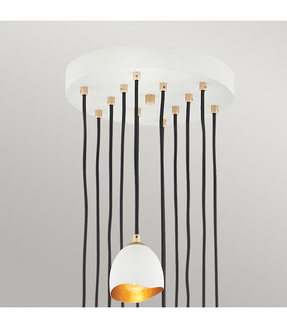 Suspension Nula Coquille blanc / luxe or