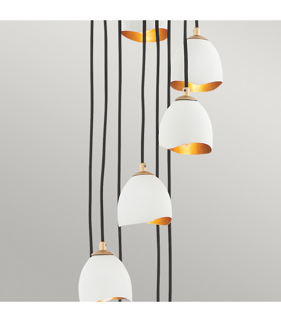 Suspension Nula Coquille blanc / luxe or