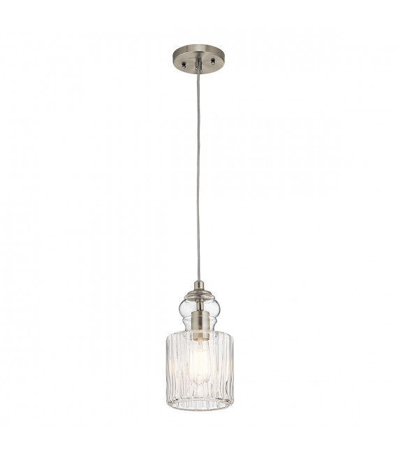 Suspension Riviera Nickel brossé 27 Cm