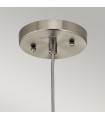 Suspension Riviera Nickel brossé 27 Cm