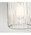 Suspension Riviera Nickel brossé 27 Cm