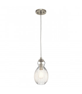 Suspension Riviera Nickel brossé 28