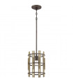 Suspension Wood Hollow Noire rustique 30