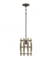 Suspension Wood Hollow Noire rustique 30,5 Cm