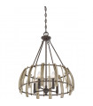 Suspension Wood Hollow Noire rustique 62,5 Cm