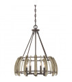 Suspension Wood Hollow Noire rustique 62,5 Cm