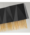 Suspension Zuma Satin noir / or 33,2 Cm