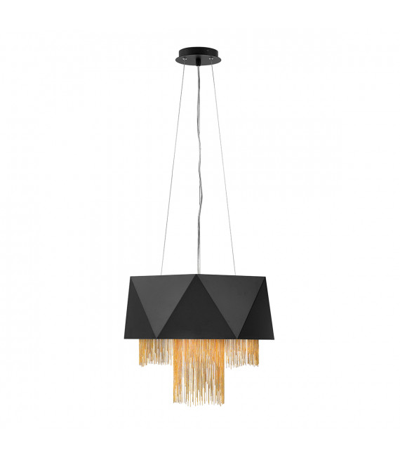 Suspension Zuma Satin noir / or 36 Cm