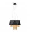 Suspension Zuma Satin noir / or 36 Cm