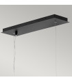 Suspension Zuma Satiné noir / argent 33,2 Cm