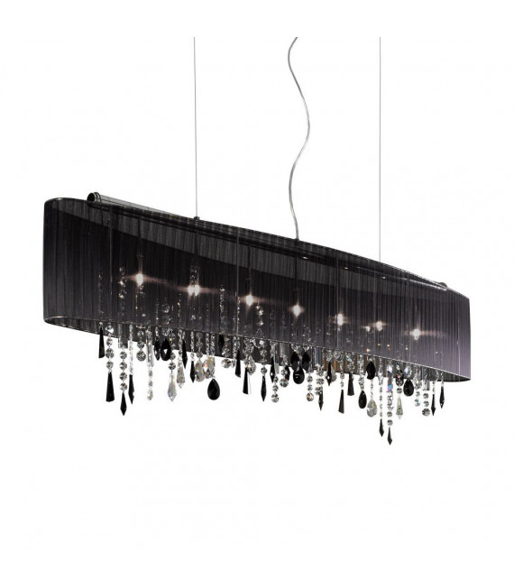 Paralume Pendelleuchte Chrom schimmernd 7 flammig 50cm