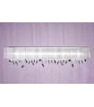 Paralume hanging chrome shimmering 9 bulbs 50cm