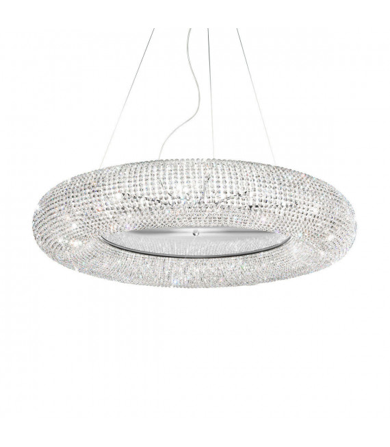 Carla Chrom Pendelleuchte 15 Glühbirnen 32cm