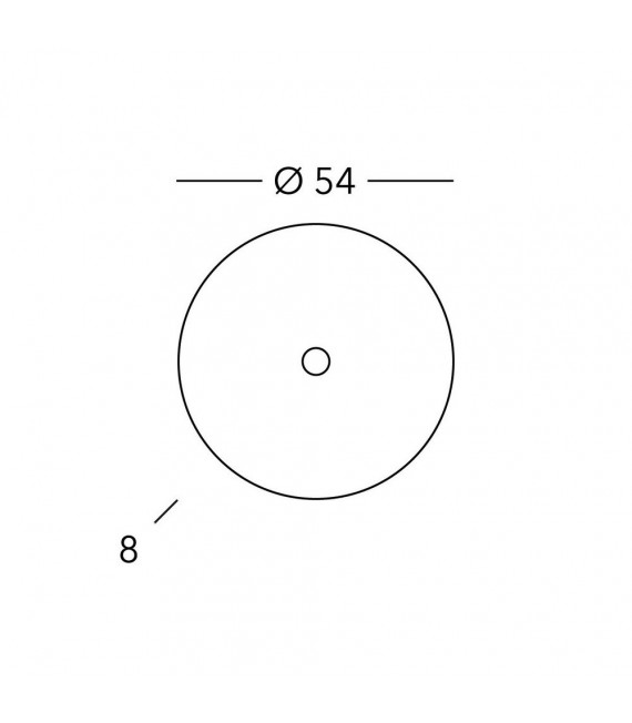 Ceiling light Centro 1 bulb 8cm