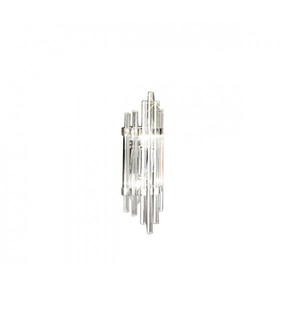 Design wall lamp Ontario 2 chrome bulbs