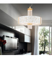 Emozione pendant lamp 24 carats gold 6 bulbs 58cm